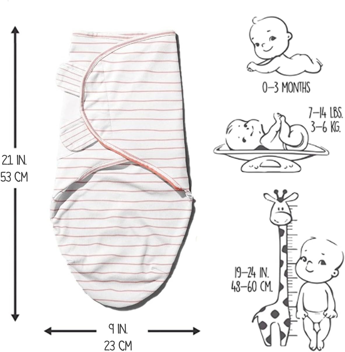 Bum Chicoo Newborn Baby Swaddle wrap – Pack of 3 Swaddle wrap Made of Pure Organic Cotton for 0-3 Months Baby - Image 3